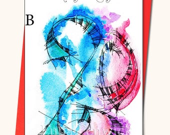 20th Birthday EXTRA LARGE ( 8''x11'') Greeting card, Handmade card, Personalised cards, Any name on the cards, Age specific birthday cards