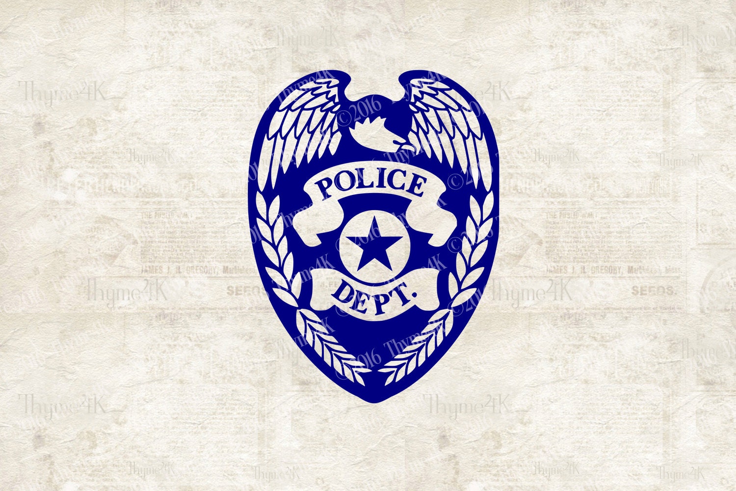 Download SVG Digital Design Police Department Emblem Design Element