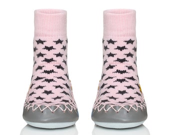Cool In Pink- Child Moccasin Slippers