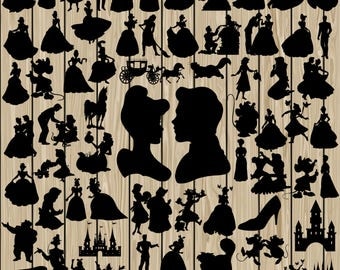 68 Cinderella SVG, Cinderella Silhouette Clipart, Cinderella Svg, Cinderella Dxf, Cinderella Png, Cinderella Eps, Cinderella Cutting File.