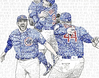 Chicago Cubs - Chicago Cubs World Series Art - Chicago Cubs Art - Chicago Cubs Poster - Chicago Cubs Print - Wrigley Field - Cubs Gift
