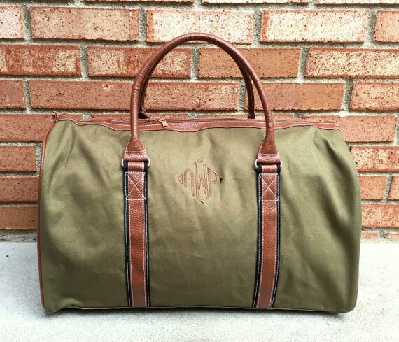Personalized Mens Duffle Bags Monogrammed Duffle Bag