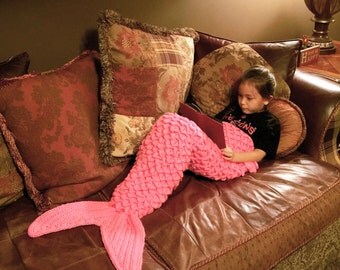 Mermaid Tail Blanket/Mermaid Blanket Adult/Mermaid Blanket Kids/Mermaid Blanket Baby/Mermaid Tail/Crocodile Stitched Mermaid Blanket