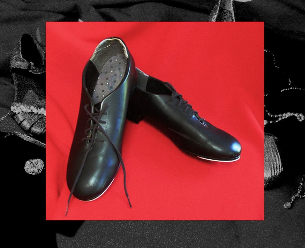 MENS TAP SHOES black capezio tele tone taps size 11 one half