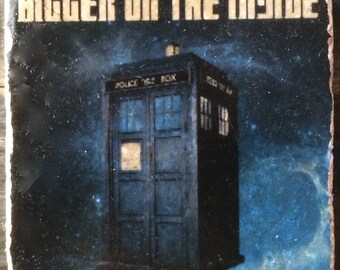 Bigger on the Inside Tardis Coaster or Decor Accent