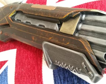 Wood effect Fallout / Bioshock Infinite / Steampunk inspired Cosplay Nerf Shotgun