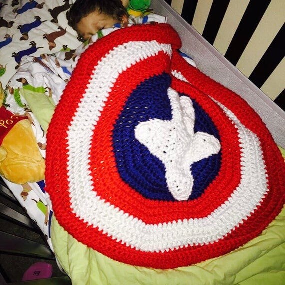 Captain America Shield The Avengers Blanket Gift for Boys