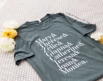 Female saint tee - Catholic shirt, catholic apparel, Catholic gifts, catholic gifts for her