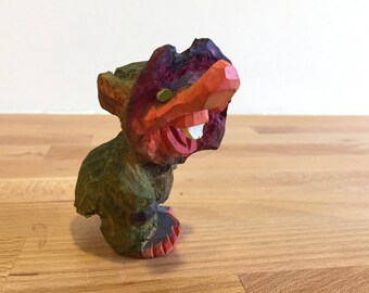 Vintage Henning Norway Troll | Hand Carved in Norway | Woodland Gnome Tomte