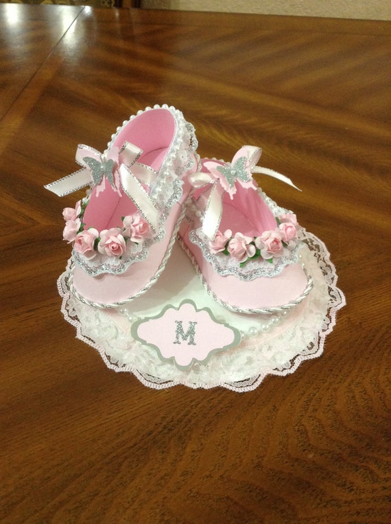 Ballerina Cake Topper Shoes/ Customizeable Cake Topper/ Pink
