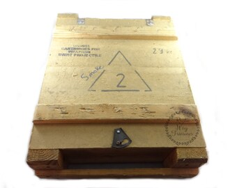 Military Wood Crate, Wood Crate, Military Ammunitions Crate, Wood Ammo Crate, Militaria Storage Crate