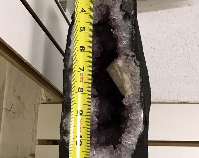 Amethyst Cathedral Geode from Brazil- 11 inches Tall- 13 LBS Fung Shui \ Home Decor \ Amethyst Cluster \ Amethyst Geode \ Amethyst Crystals