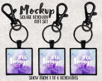 Download Round Acrylic keychain with tassel template mockup Add your