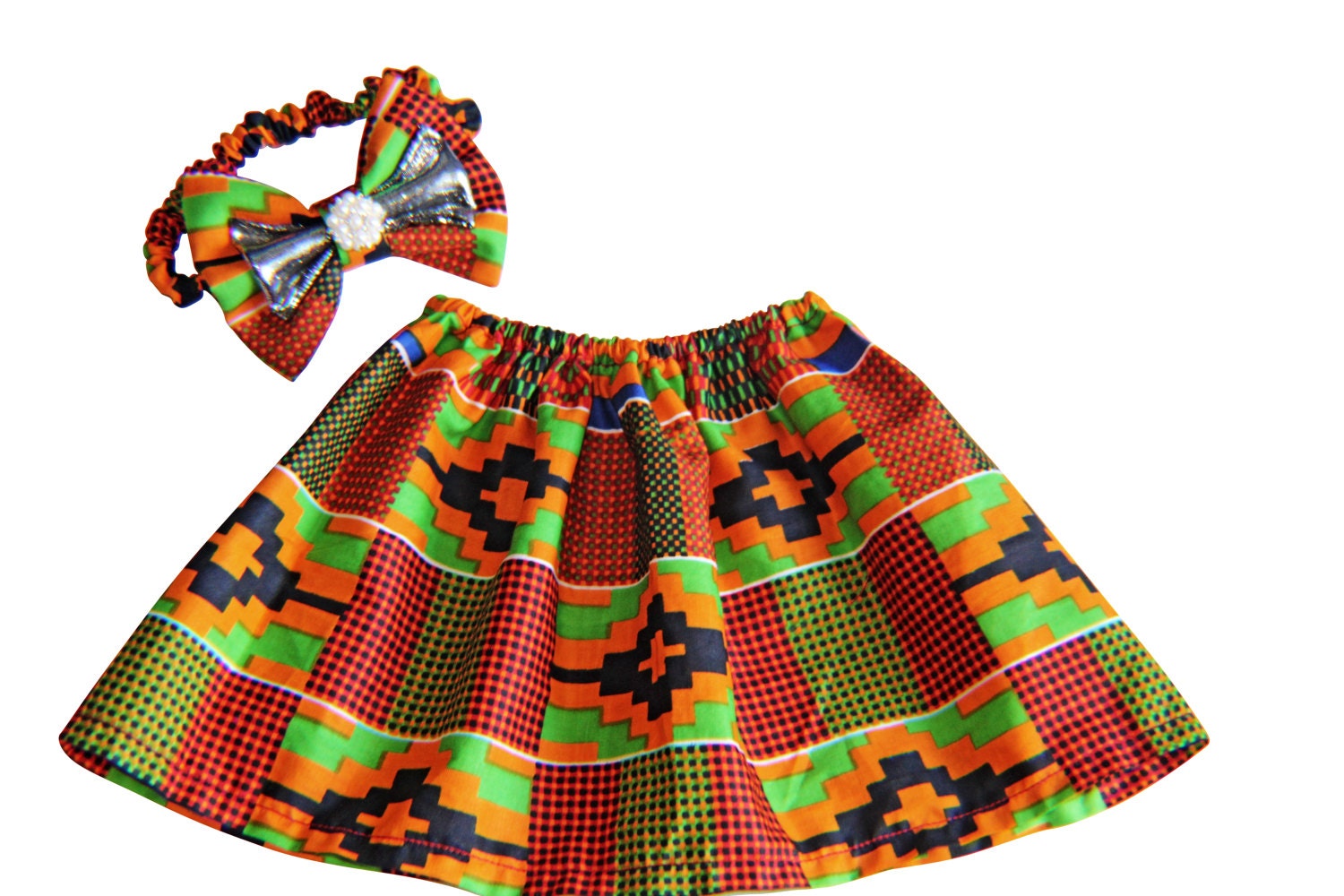 Handmade Kente skirt Kente print skirt Little girls