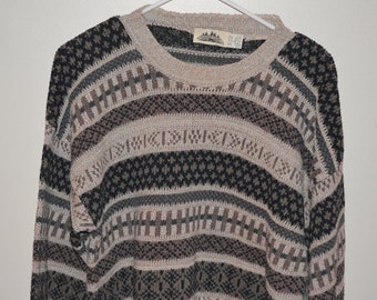 Items similar to milk wool sweater with buttons, boat neck sweater ...