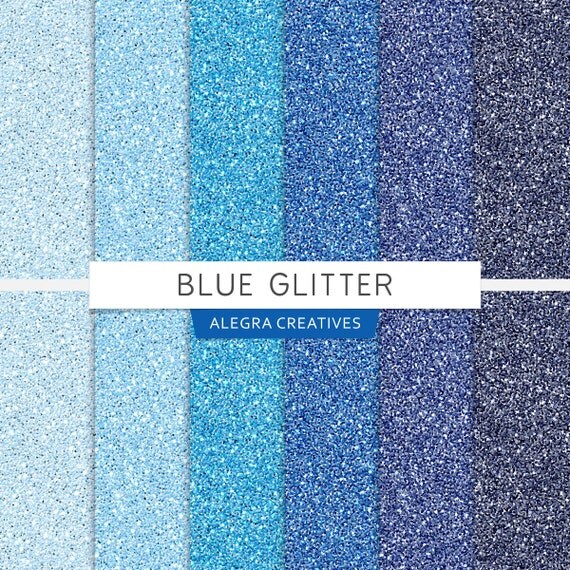 Blue Glitter digital paper glitter scrapbook by AlegraCreatives