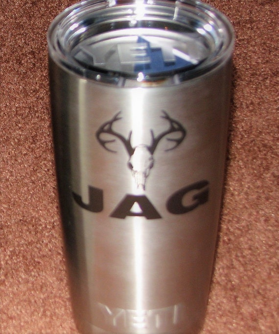 Custom Laser Engraved Yeti Rambler Tumbler 20 Oz Personalized