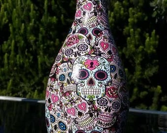 Sugar skull bowling pin