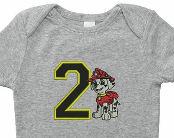 Paw Patrol numbers applique machine embroidery 4x4 hoop
