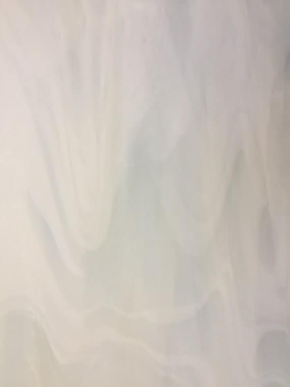 Stained Glass Sheet White Clear Wispy Spectrum MOSAIC