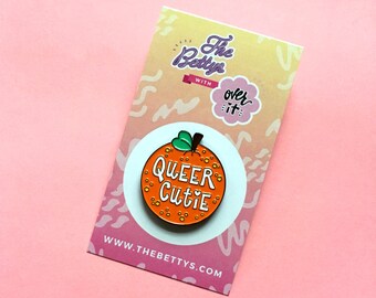 Queer Cutie Soft Enamel Lapel Pin - The Bettys x Over it Collab
