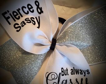 CHOOSE your GLITTER Cheer/Hair Bow