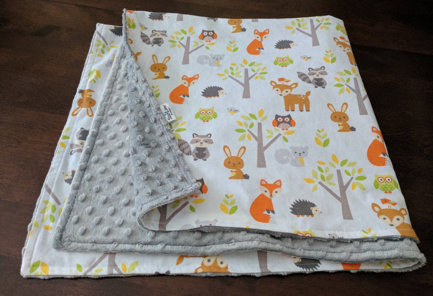Woodland Baby Blanket Woodland Creatures Blanket Woodland