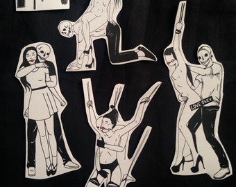 ON SALE Love Obey / BDSM Kink Sex / Sticker Pack