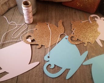 Alice in wonderland banner, alice in wonderland decorations, tea party decorations, tea party birthday, tea party baby shower, mad hatter