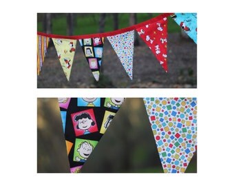 charlie brown banner,peanuts birthday banner, snoopy party banner,peanuts bunting,snoopy birthday bunting,charlie brown bunting,peanuts