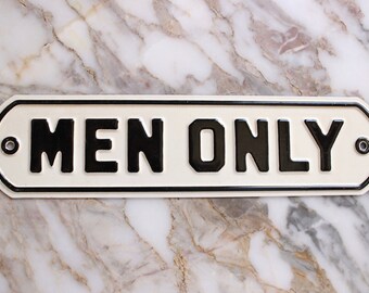 M8004 Vintage Enamel 'Men Only' Sign