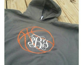 Basketball Hoodie, Monogrammed Basketball Hoodie, Monogram, Monograms, Basketball, Monogrammed Basketball Shirt, Basketball Hoodie