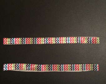 Multi-color Chevron Elastic Headband