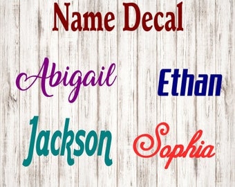 Name Decal,yeti decal,Vinyl Name Decal,Iphone decal,Laptop decal,Personalize,Lily Vinyl Decal,truck decal, car decal,Planner Decal,Sticker