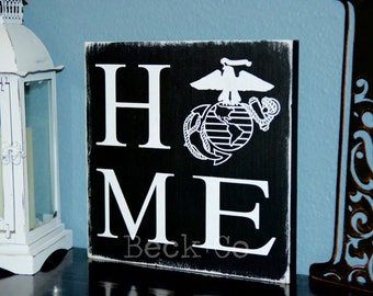 Marine Corps "Home" Sign