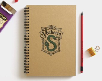 Harry Potter journal | Simple sketchbook | Slytherin journal | Harry Potter world | Harry Potter gift | Slytherin house | Hogwarts | A5