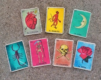 La Loteria Handmade Canvas Patches