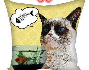 grumpy cat cushion