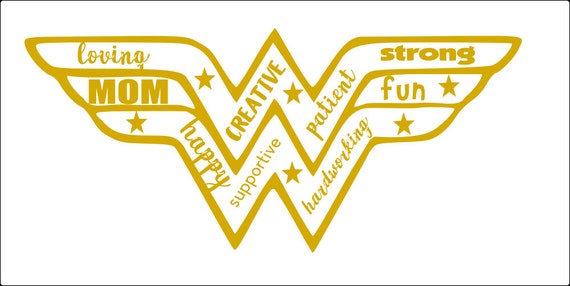 Download Iron On Transfer Decal Wonder Woman Mom Great for shirt or