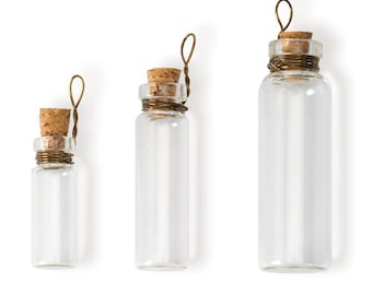Laboratory Bottle Charms - Clear