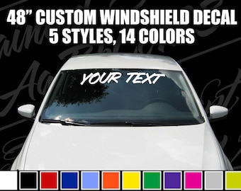 Windshield banner | Etsy