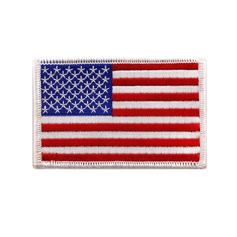 2pcs of Mini 1.75x1 USA US American Flag sewing