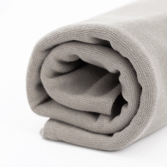 grey rib knit fabric