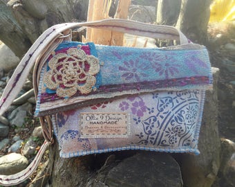 Handmade Unique Crossbody Bag Artsy style One of a Kind