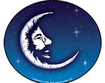 Jerry Garcia Sticker/ Jerry Moon/grateful dead