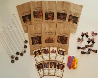 40pc FNAF Party Bundle, FNAF Party Pack, Five Nights At Freddys, FNAF, Five Nights at Freddys Party Supply, Fnaf party, Fnaf Custom Invitati
