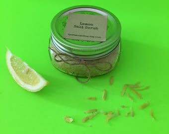 Lemon Dead Sea Salt Scrub 8 oz.