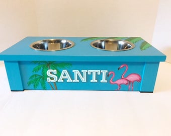 Dog Feeding Station, Personalized Dog Bowl, Dog Bowl, Pet Furniture, Raised Dog Bowl Feeder, Elevated Dog Bowl Feeder, Dog Lover Gift