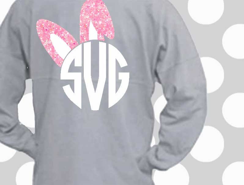 Download Easter svg Bunny monogram svg Bunny ears svg Easter Bunny