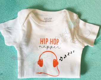 Hip hop bodysuit, baby boy outfit, coming home outfit, baby shower gift, new mom gift , baby girl outfit, trendy baby